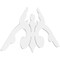 Ekena Millwork Pitch Milton Architectural Grade PVC Gable Pediment, 60"W x 35"H x 1"P (14/12) GPP060X035X100MIL - alternate 1